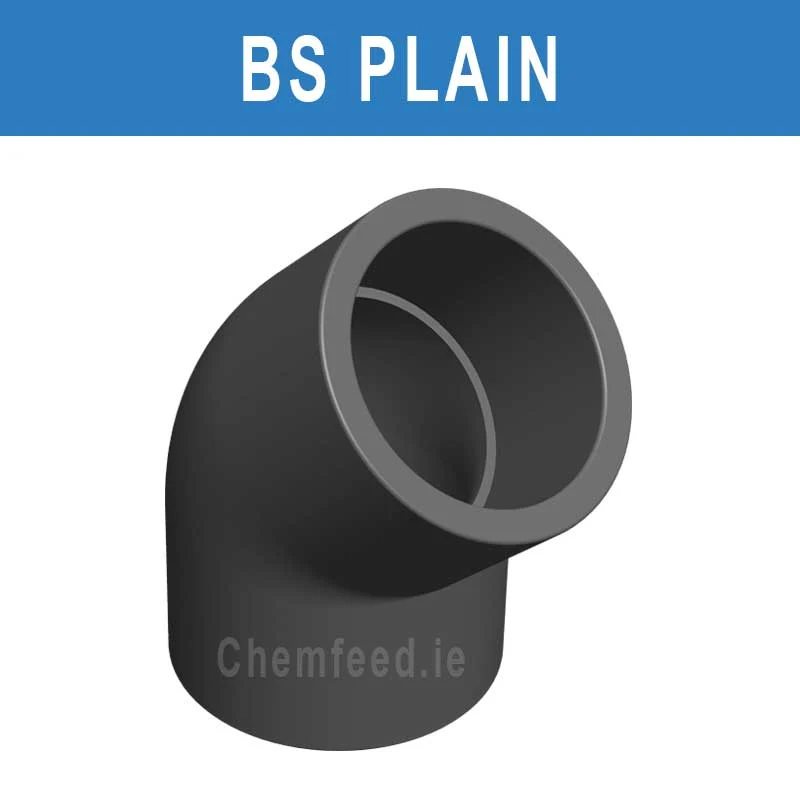 45' ELBOW  PVC D.2" PLAIN BS
