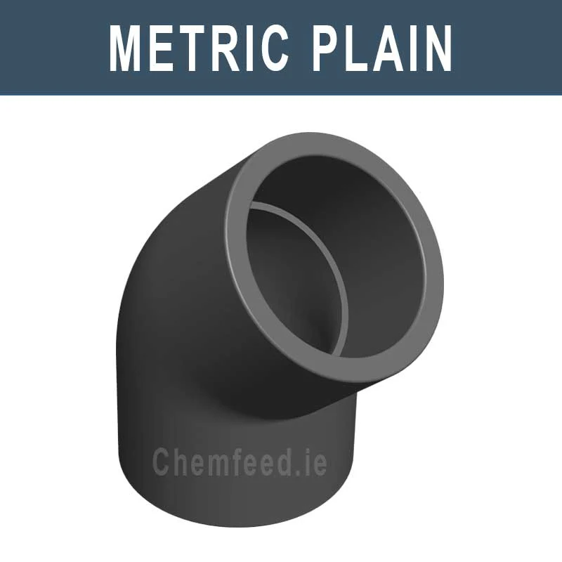 45' ELBOW PVC D.40 mm