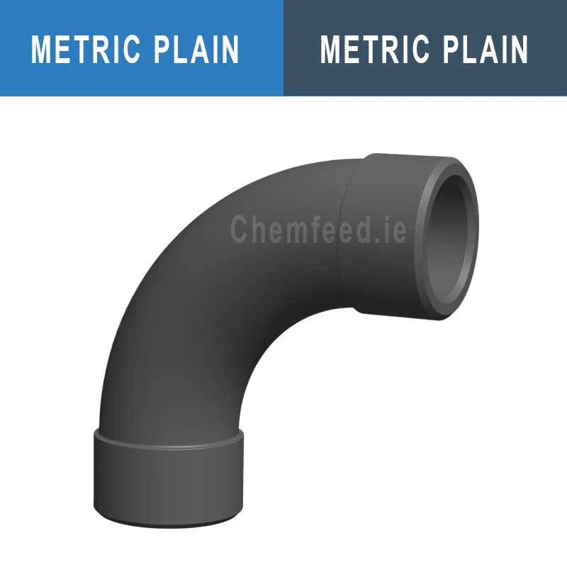 90' BEND PVC D. 90 mm