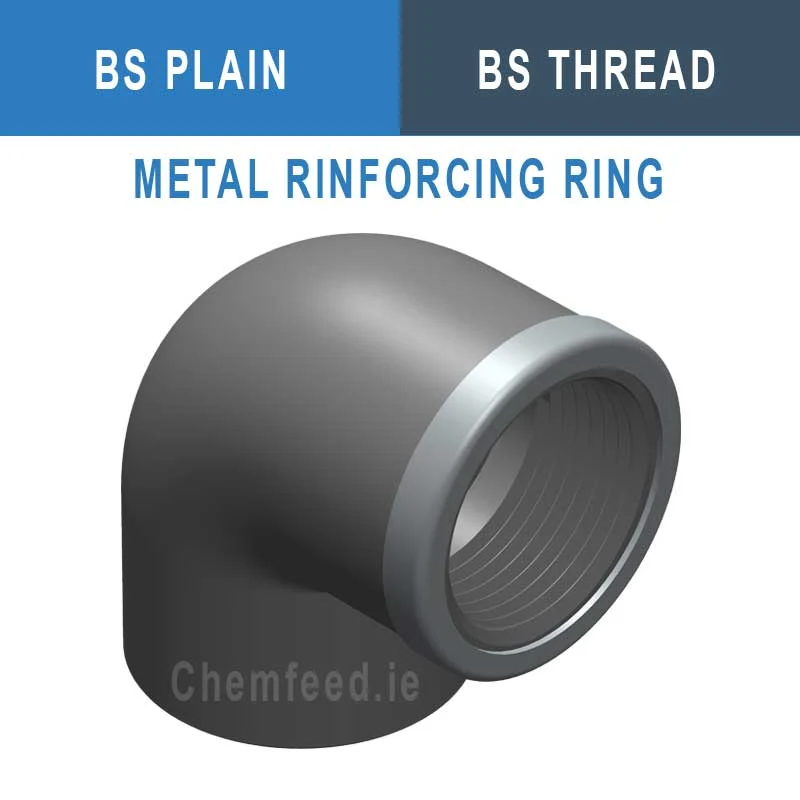 90' ELBOW ABS D.1"1/4x1"1/4 BS REINF.
