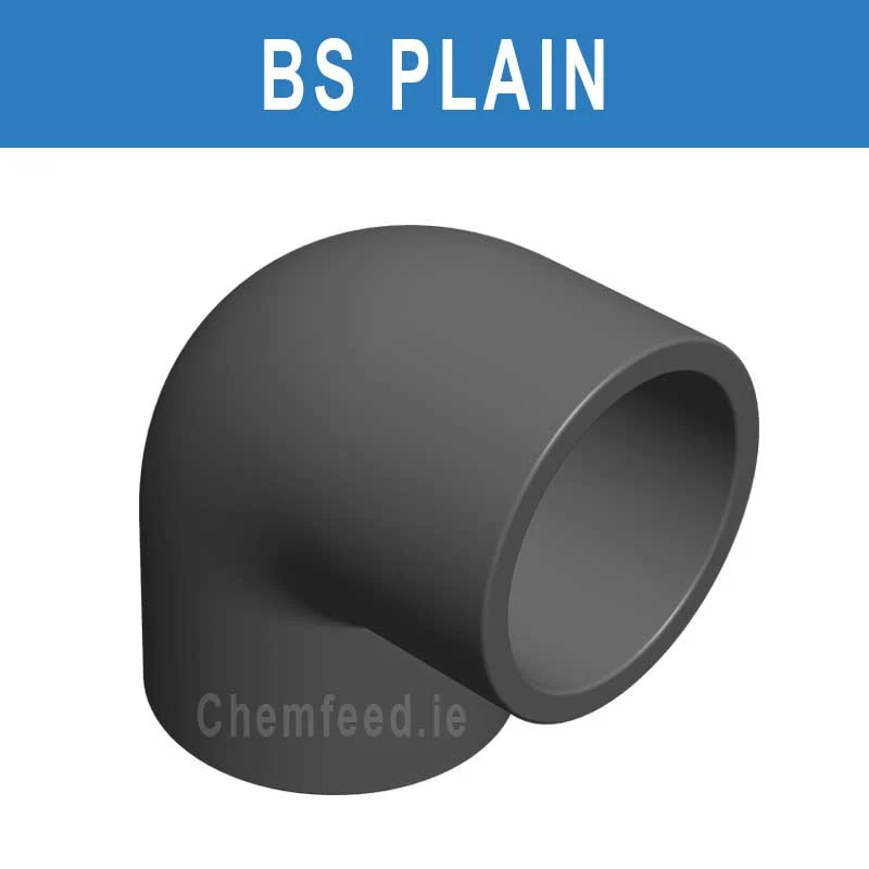 90' ELBOW  PVC D.2"1/2 PLAIN BS