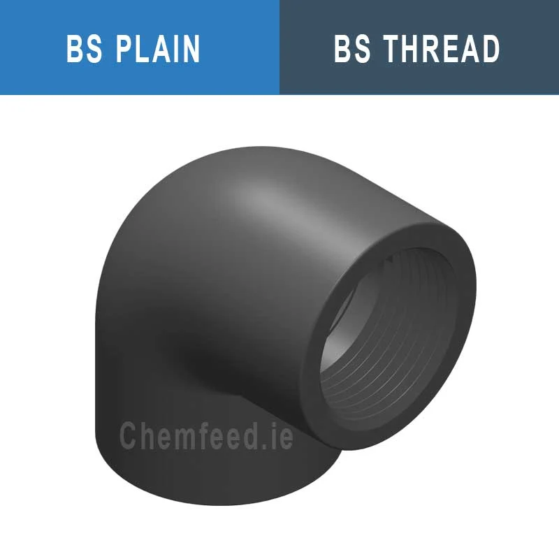 90' ELBOW PVC D.3/4"x3/4" PLAIN/THR. BS