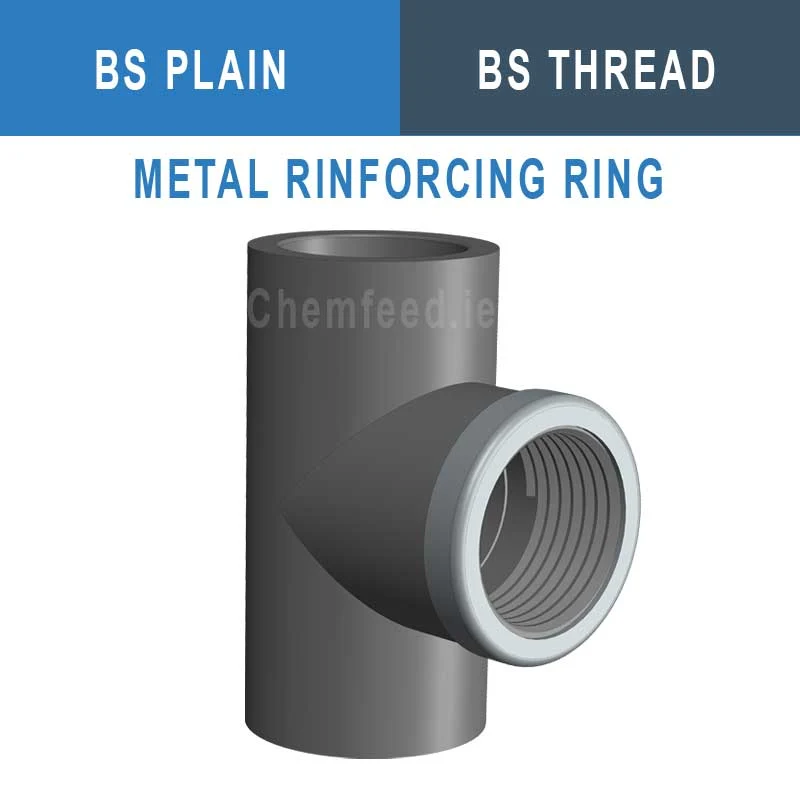 90' TEE ABS D.2"x2" BS REINF.