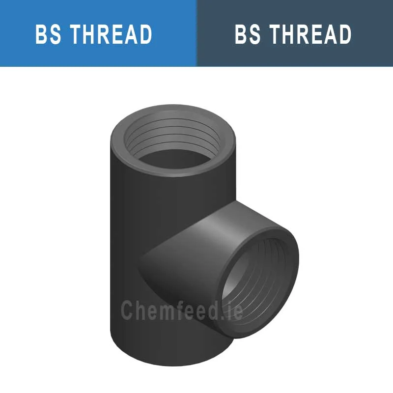 90' TEE PVC D.1" thr.