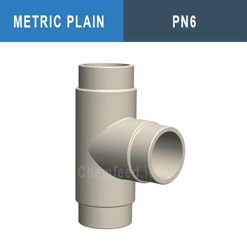 90° TEE SHORT SPIGOT D.160 PP PN06