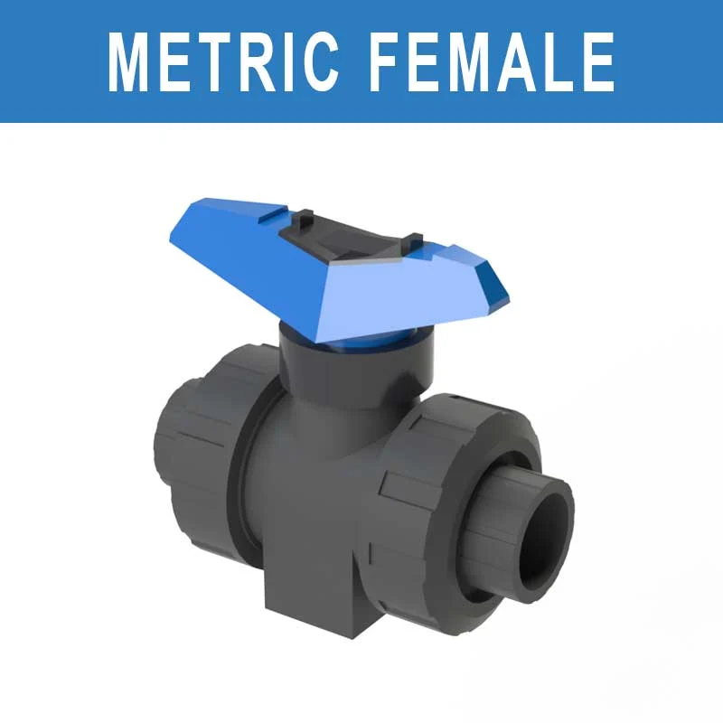 DOUBLE UNION BALL VALVE D. 75 mm