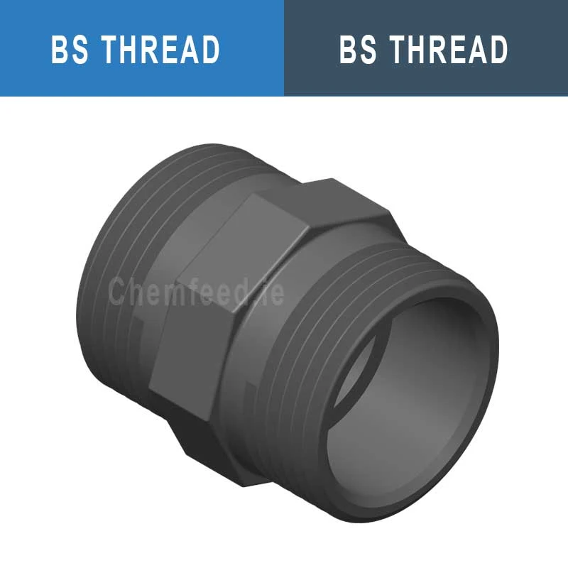 NIPPLE PVC D.3/8" thr.