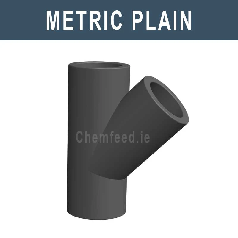 PVC 45' TEE D. 50 mm