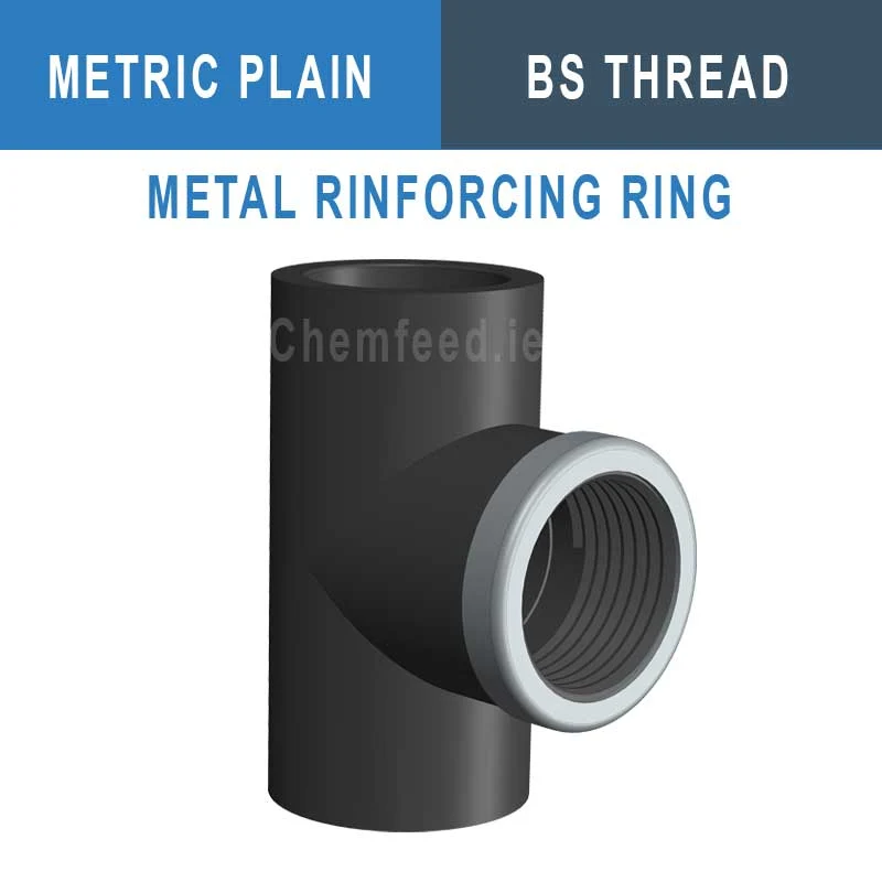 PVC ADAPTOR TEE REINFORCED D.32x1"