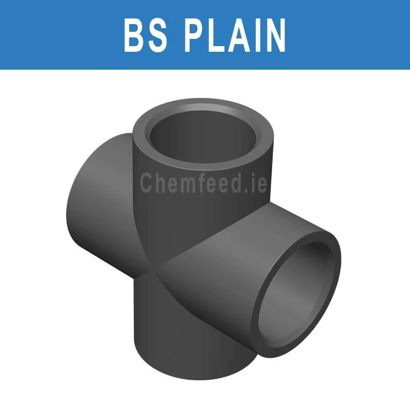 PVC CROSS D.  1/2" PLAIN BS