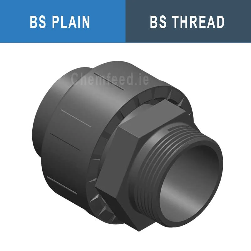 UNION MALE WITH O-RING PVC D.1"x1" BS/thr.